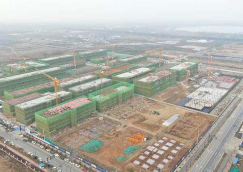 食品產(chǎn)業(yè)園一期啟動區(qū)項目已完成，總建筑面積16.6萬平米